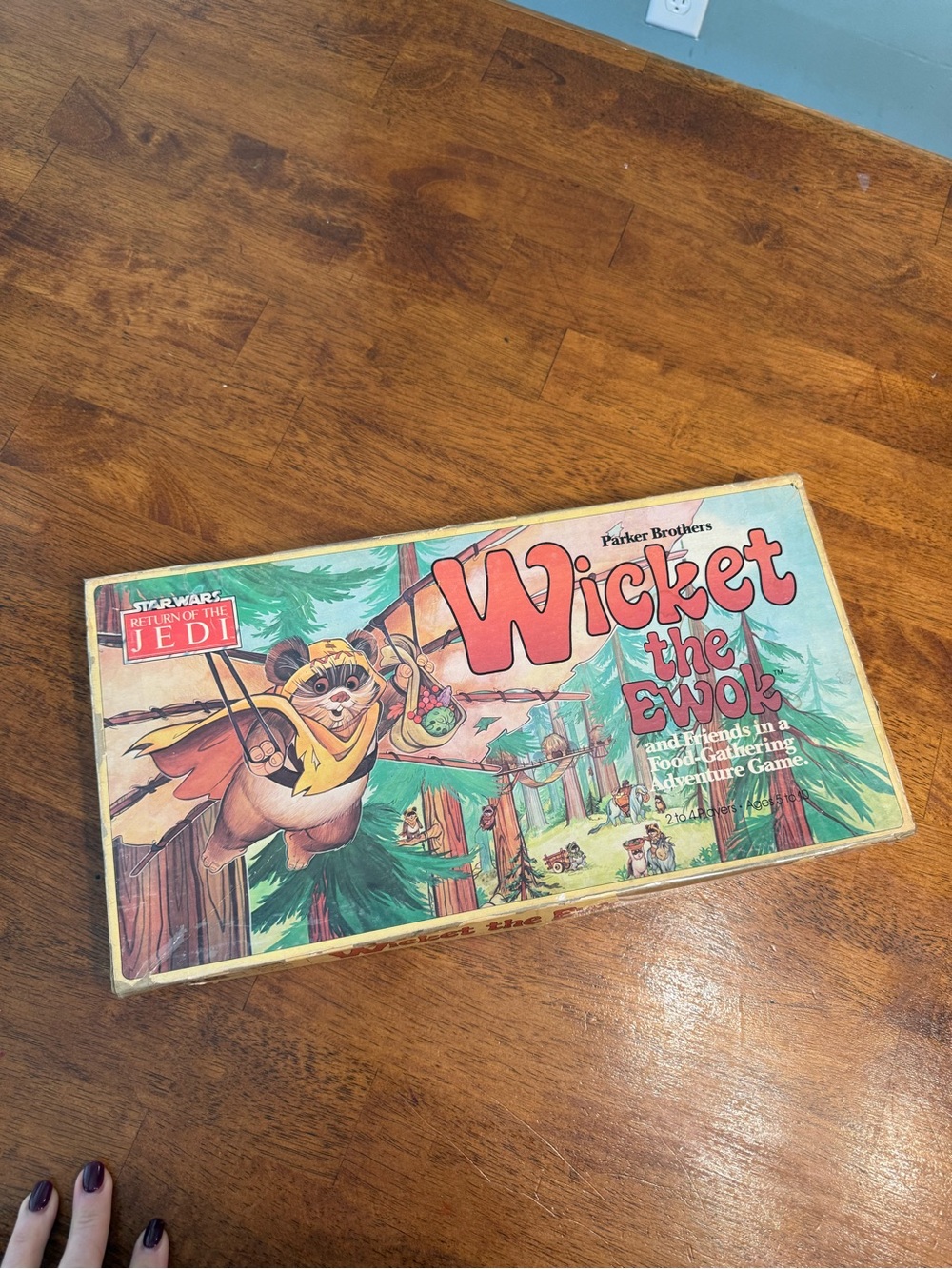Vtg 1983 Star Wars Return of the Jedi Wicket The Ewok Board Game Parker Brothers